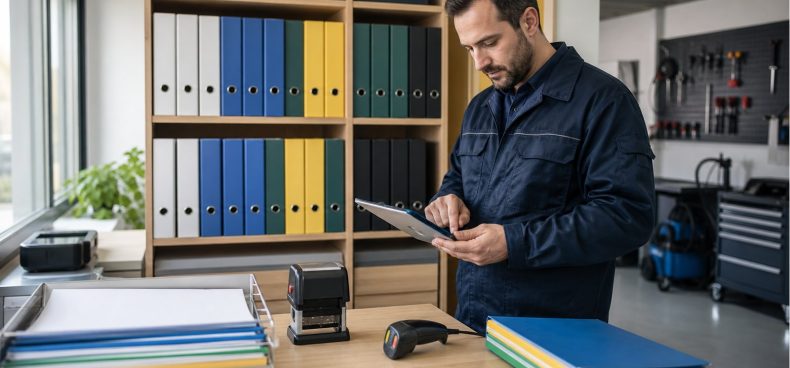 Belgelendirme Sürecinde Dokümantasyon ve Kayıt Yönetimi Belgelendirme sürecinde dijital kayıtları ve düzenli dokümantasyon arşivini yöneten teknik uzman